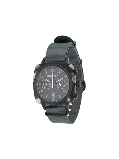 Briston Watches Clubmaster Sport Chrono 42mm In Black