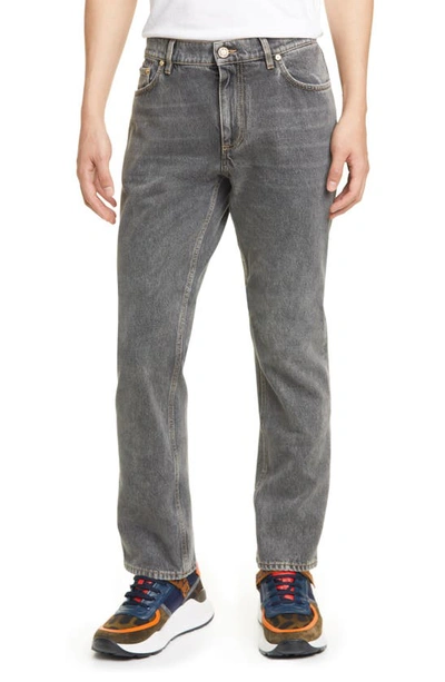 Burberry Straight Leg Jeans In Grey