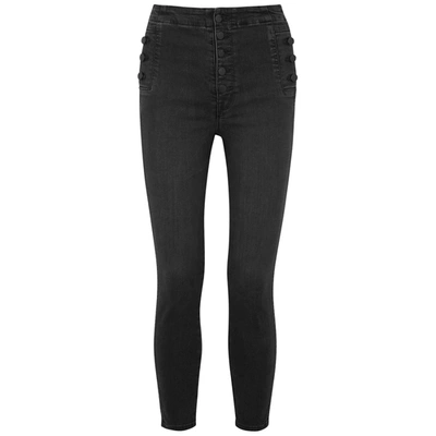 J Brand Natasha Dark Grey Slim-leg Jeans