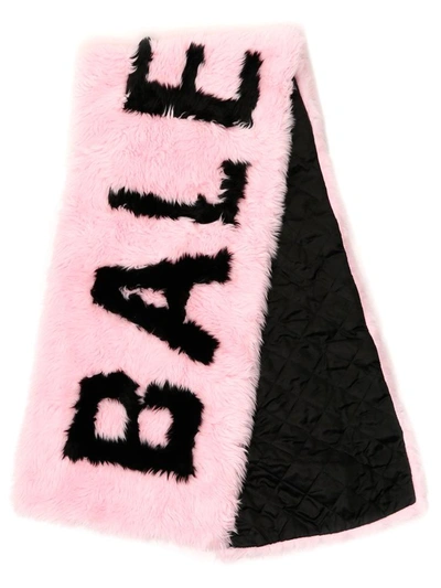 Balenciaga Giant Logo Scarf In Pink