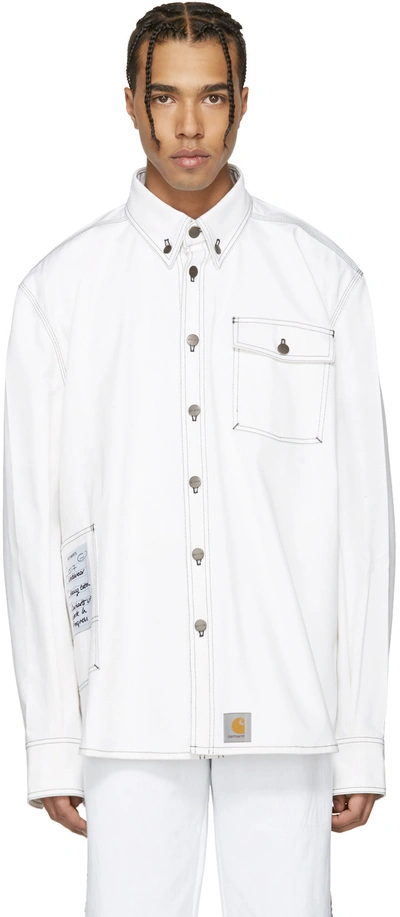 Vetements White Carhartt Edition Workwear Shirt | ModeSens