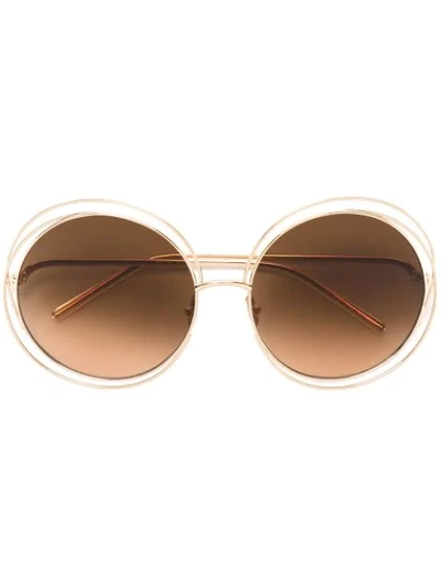 Chloé Carlina Limited Edition Sunglasses In Metallic