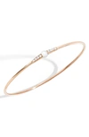 Pomellato M'ama Non M'ama 18k Rose Gold Mother-of-pearl & Diamond Bangle Bracelet