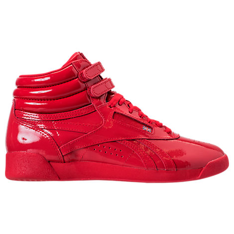 reebok freestyle hi patent red