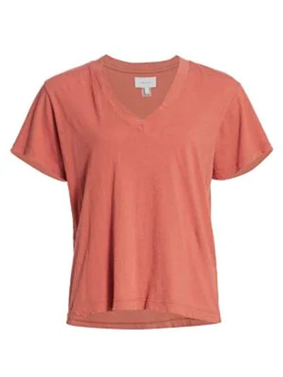 Current Elliott The Perfect V-neck Tee In Stone