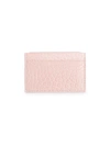 Royce New York Rfid-blocking Alligator Card Case In Blush Pink