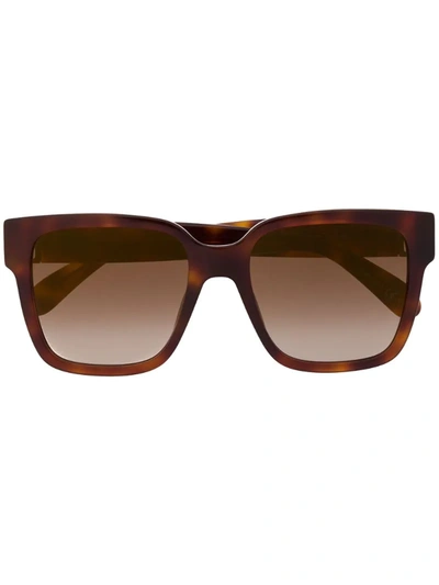 Givenchy Oversized Square-frame Tortoiseshell Sunglasses In Brown