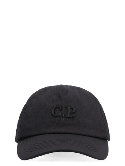 C.p. Company Baseball Cap In Black