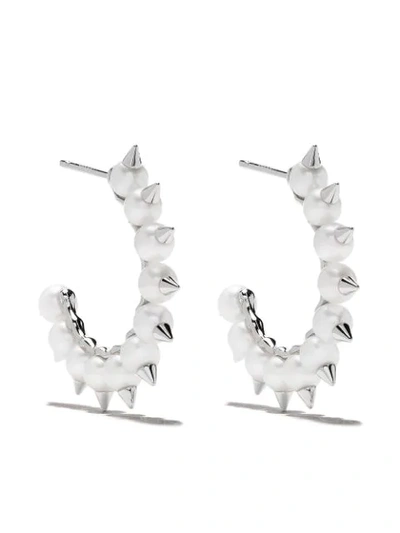 Tasaki 18kt White Gold Danger Tribe Earrings