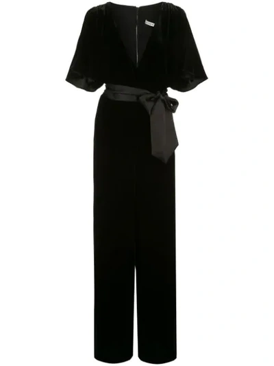 shoes to go with a black lace dress Saint Laurent Rive Gauche 1980's Black Crushed Velvet Wrap Cocktail Dr –  THE WAY WE WORE main image 0
