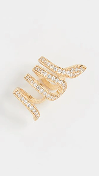 Shashi Serpent Ear Cuff In Gold