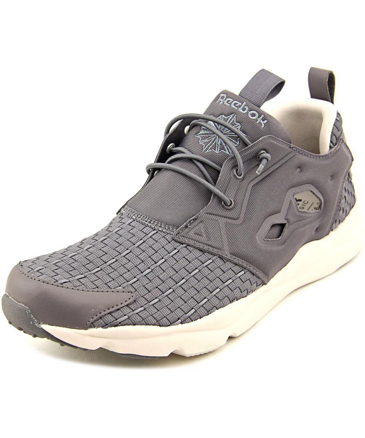 reebok 1y3501 716 round toe canvas sneakers