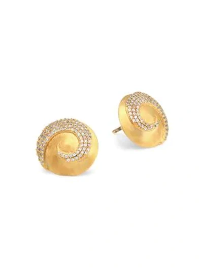 Dean Davidson Women's Maiko 22k Goldplated & Cubic Zirconia Umbrella Stud Earrings In Yellow Goldtone