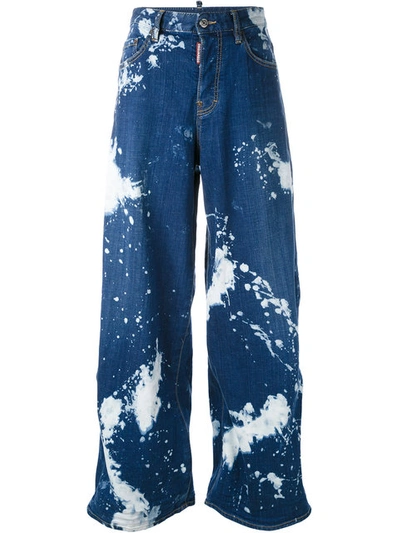 Dsquared2 Jazz Bleached Effect Jeans