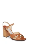 Jimmy Choo Women's Joya Block Heel Sandals In Cuoio