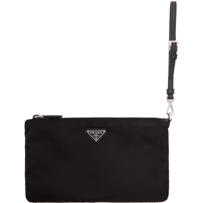 Prada Black Nylon Pouch