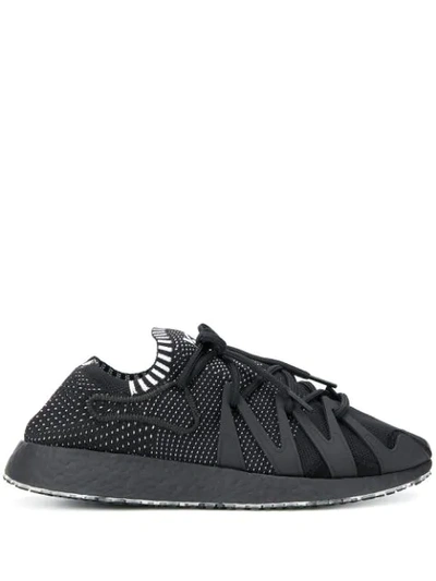 Y-3 Raito Racer Mesh Trainers In Black,white