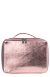 Beis Travel Cosmetics Case In Pink Sparkle