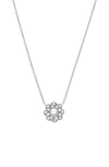 Sethi Couture Floral Diamond Pendant Necklace In White Gold/ Diamond