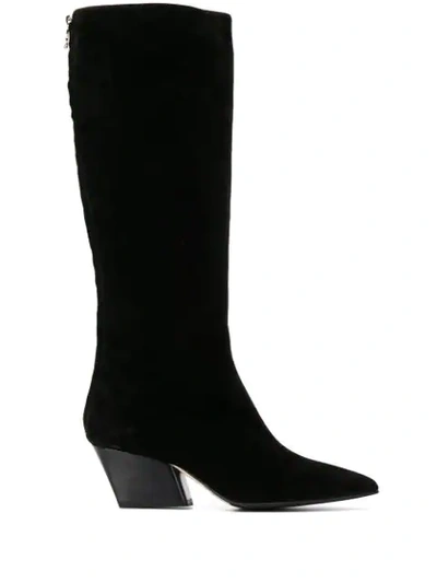 Aeyde Harper Knee-length Boots In Black