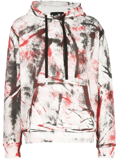 Haculla Hand Painted Hoodie In Red