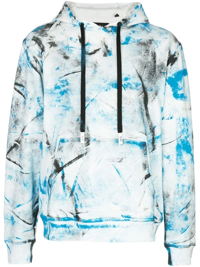 Haculla Hand Painted Hoodie In Blue