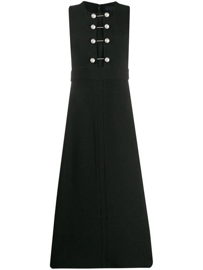 Proenza Schouler Sleeveless Barbell Closure Long Dress In Black