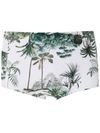 Lygia & Nanny Copacabana Printed Trunks In White