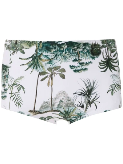 Lygia & Nanny Copacabana Printed Trunks In White