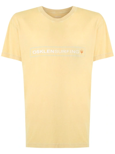Osklen Stone Over Print T-shirt In Yellow