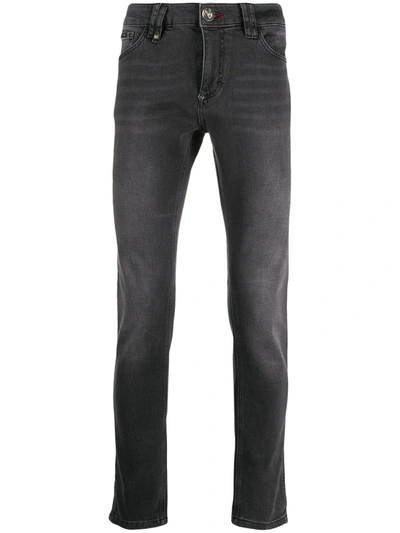 Philipp Plein Slim Fit Original Jeans In Grey