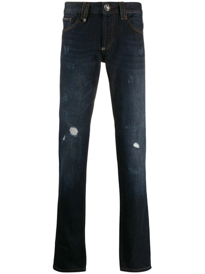 Philipp Plein Straight-fit Jeans In Blue