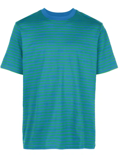 Supreme Striped Short-sleeve T-shirt In Green