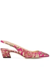 Jimmy Choo Gemma 40mm Slingback Pumps In Pink