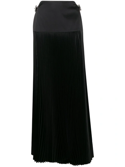 Alexandre Vauthier A-line Pleated Skirt In Black