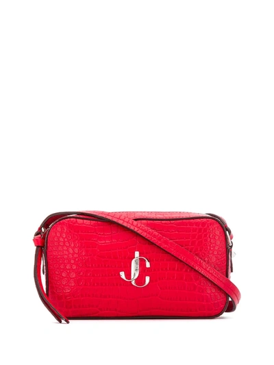 Jimmy Choo Hale Crossbody Bag In Red