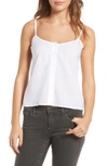 Ag Austen Button Front Tank In White