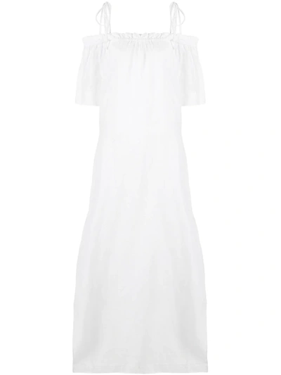 Venroy Off-the-shoulder Maxi Dress In White
