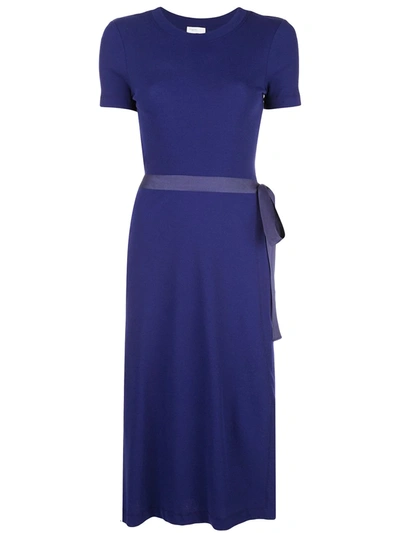 Rosetta Getty Apron Wrap Dress In Blue