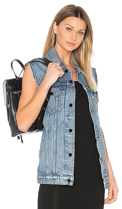 Alexander Wang Indigo Denim Daze Vest In Light Indigo Aged