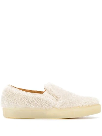 Yves Salomon Slip-on Trainers In Neutrals