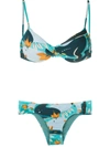 Lygia & Nanny Vitoria Printed Bikini Set In Blue