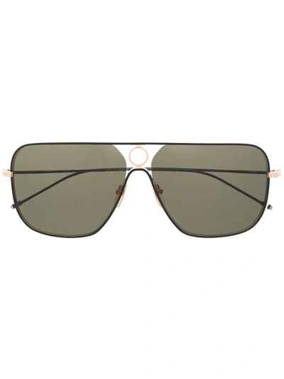 Thom Browne Pilot-frame Sunglasses In Black