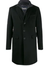 Herno Single Breasted Coat In Black