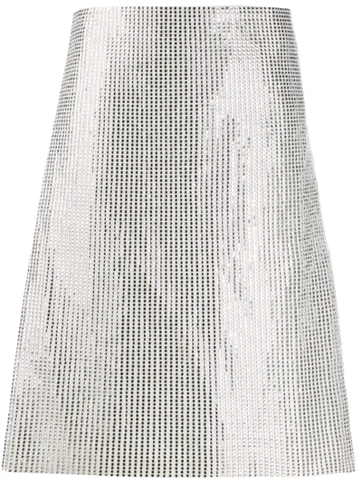 Bottega Veneta A-line Embellished Skirt In Ivory
