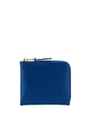 Comme Des Garçons Luxury Zip-around Wallet In Blue