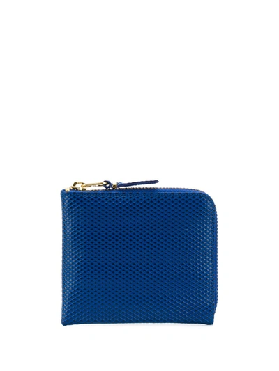 Comme Des Garçons Luxury Zip-around Wallet In Blue