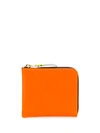 Comme Des Garçons Comme Des Garcons Wallet Small Zip Wallet Fluo In Orange