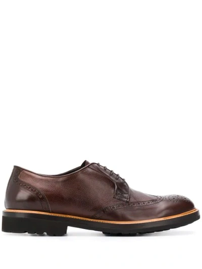 Dell'oglio Lace-up Brogues In Brown