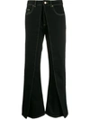 Aalto Flared Style Trousers In Black